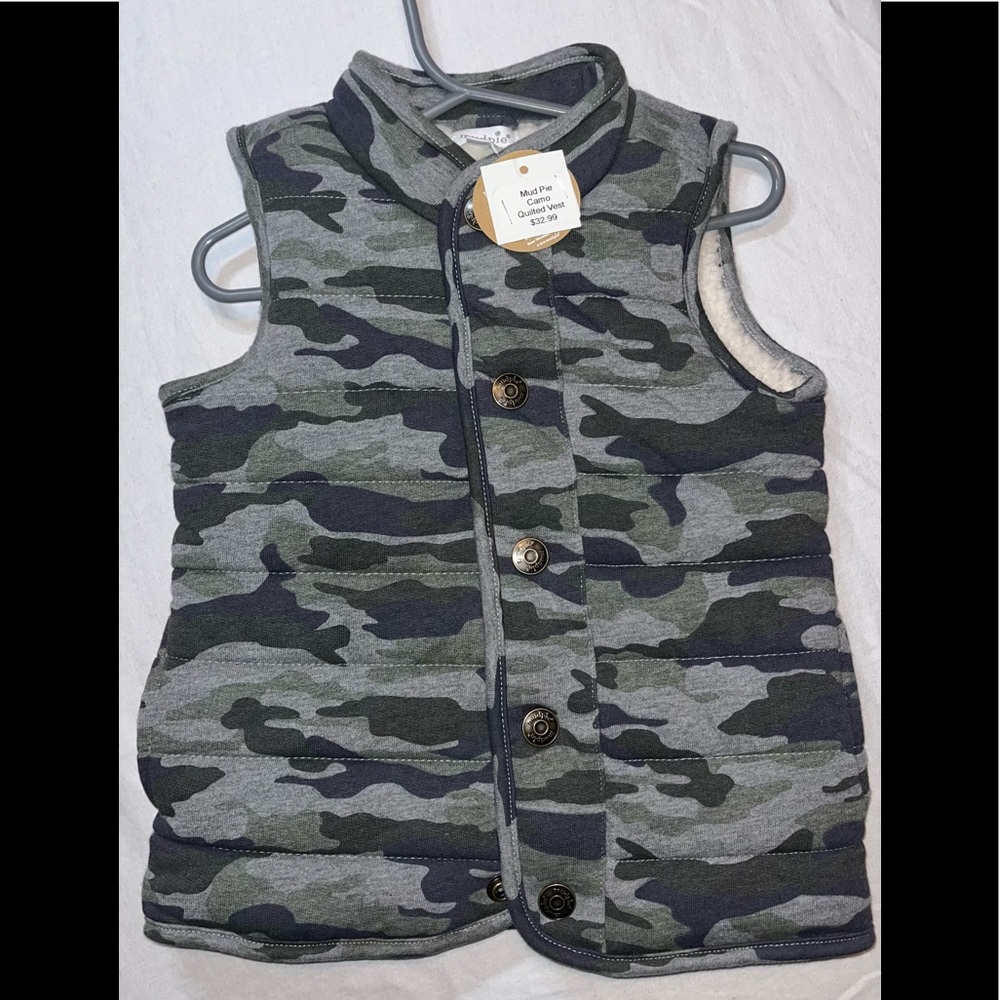 NWT Mud Pie Quilted Vest